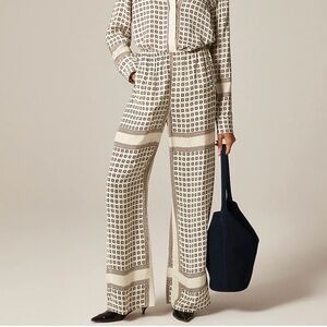 J. Crew NWT Cosmo Pant in foulard print in Large Tall